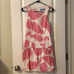 Tori Richard White & Pink dress